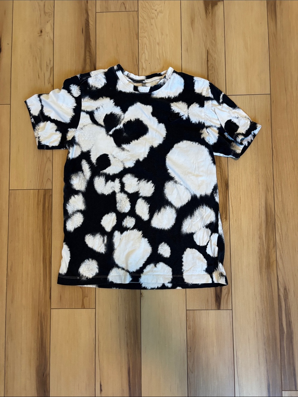 Nike Black & White Tie-Dye Short Sleeve Tee